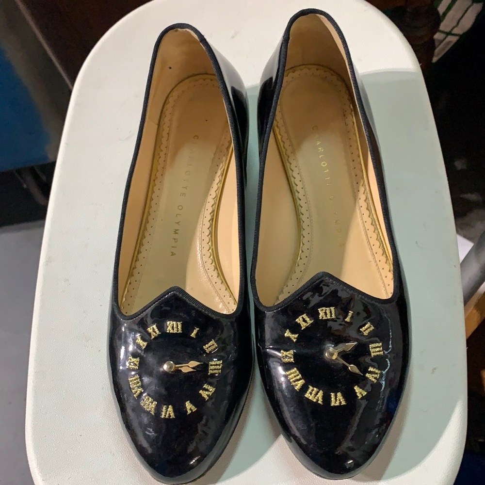 Charlotte Olympia Black Loafer 38